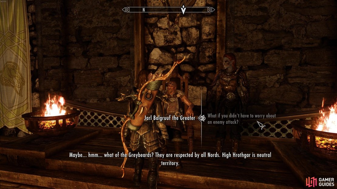 You’ll need to speak with Jarl Balgruuf to determine whether you need to secure a peace, depending on whether you’ve completed a civil war quest line.