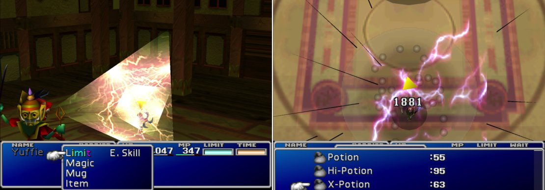 Godo is one of the few - and if you&rsquo;re following this guide, the last - foes in the game with the &ldquo;Trine&rdquo; Enemy Skill. Learn it from him on your new Enemy Skill Materia (left). Otherwise his most powerful attack is &ldquo;Demi3&rdquo;, which will drop the target to 1/4 of their current HP (right).