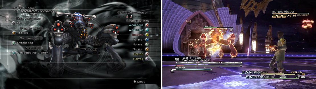 Despite the boss&rsquo;s fearsome appearance, it is not too difficult to defeat as it can be staggered quickly. It can also inflict Poison, so it is best if Vanille has learned Esuna as a Medic.