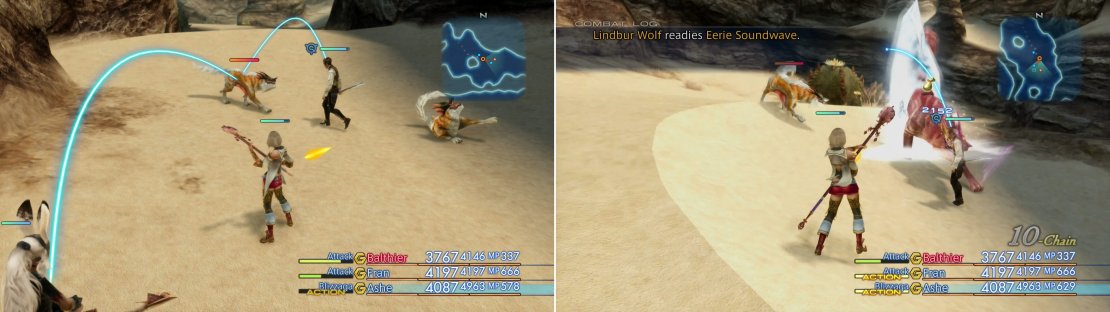 To lure out the Kaiser Wolf you&rsquo;ll need to kill Lindbur Wolf, which means you&rsquo;ll need to kill twenty lesser Wolves (left), then dispatch Lindbur Wolf (right).