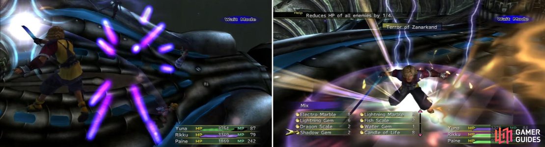 Shuyin&rsquo;s attacks are carbon copies of Tidus&rsquo;s just with different names. He is not very strong though and this part is just a formality really.