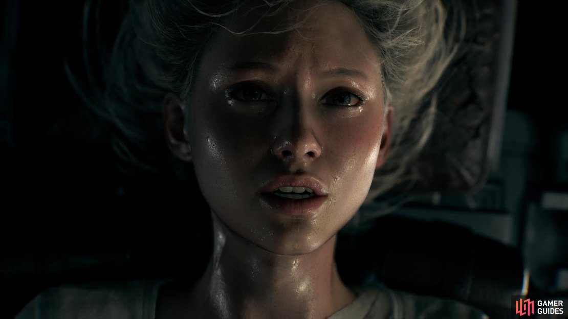 The attention to detail on Grace&rsquo;s face immediately caught our attention. Image credit: Capcom