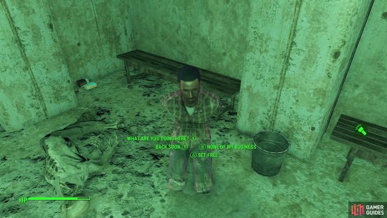 You&rsquo;ll likely find a Settler in a cell - leave them there until you&rsquo;re ready to leave.