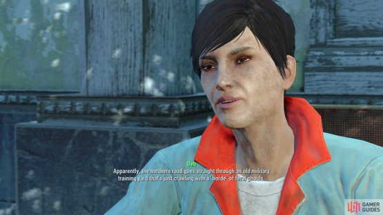 Deb will ask you to clear out the National Guard Training Ground.
