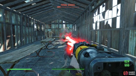 Clear the Feral Ghouls out of the buildings.