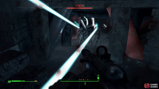 while the task of fighting through roving squads of Synths will be largely left to you.