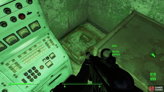 and in the corner is a hidden Safe.