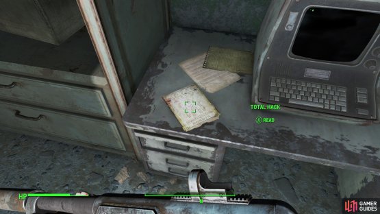 In the basement you can find an issue of Total Hack,