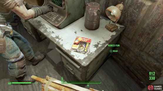 On the upper floor you&rsquo;ll find the RobCo Fun magazine,