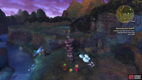 There are some mushrooms to grow near Forest of Niall