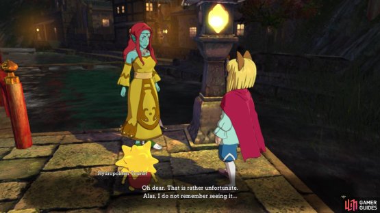 The merwoman is one of two NPCs that will be important in this quest