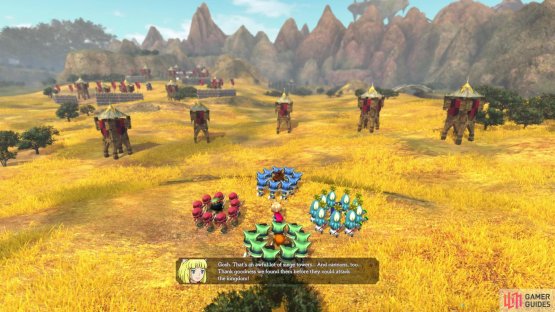 You will be confronted with a lot of siege towers in this skirmish