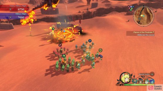 it will begin dropping flaming rocks that explode when they hit the ground