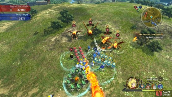 Some wyverns decide to crash your little mock battle