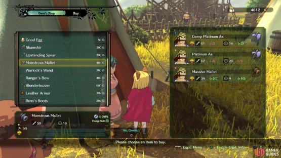 but you might be able to upgrade some equipment at Gerel&rsquo;s store