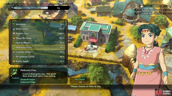 You can purchase the ingredients from the General Store