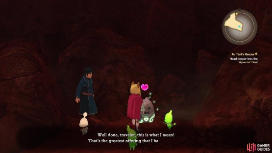 They will spout hearts when you give them the correct item