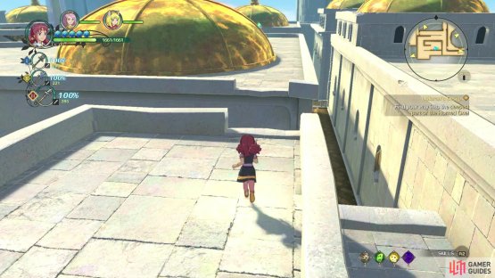 You can actually jump across the gap pictured