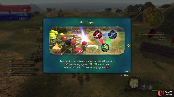 The weapon triangle is very important during these battles