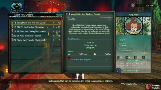 which you can spend to scout some new citizens