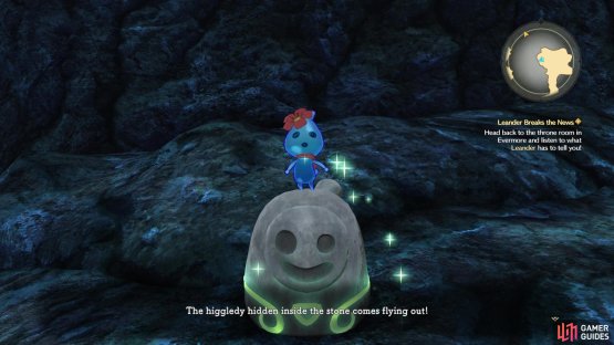 You can get a pair of new Higgledies from stones in Dampshoe Cave
