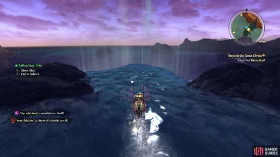 Just sail towards the rifts with your upgraded ship