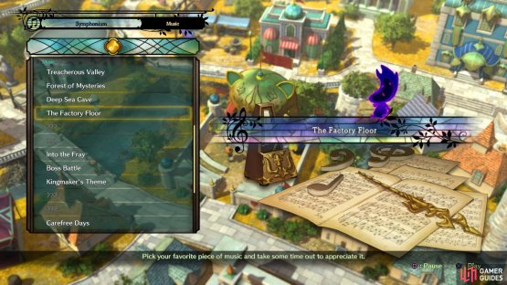 you will be able to listen to the in-game music you collected via the Songbooks