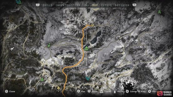 Fast travel to the campfire East of the Tallneck