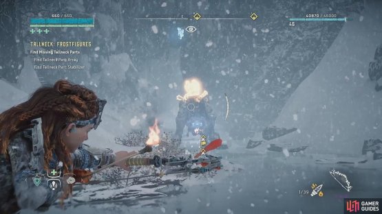 Fight the Scorcher to get inside the cave