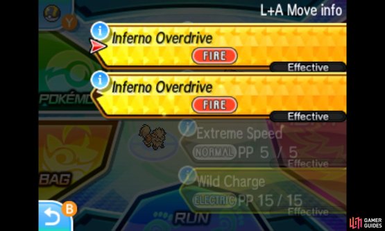 After pressing Z-Power