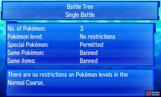 To ease you in, the normal stages have no restrictions whatsoever.
