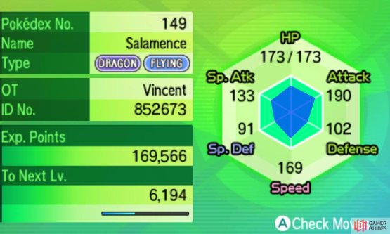 Our Salamence is Naive, which means it has increased Speed.