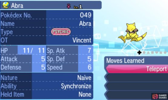 Abra, check! Ditto, check! Dozens of both, check!