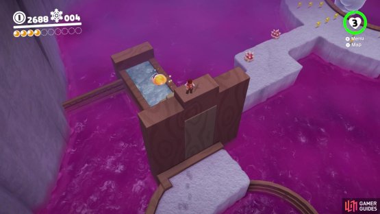 then it&rsquo;s possible to reach this moon without having to use the stairs behind it