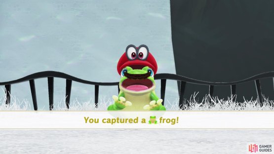 Tossing Cappy at enemies allows you to capture them