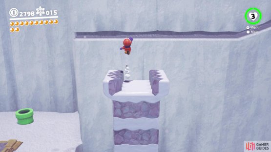 Stay on the final Bitefrost to find a ledge you can grab