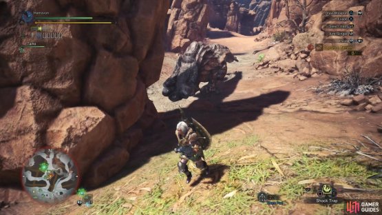 If you can provoke it into charge you near a spire, the Barroth will smack into the obstacle and stun itself