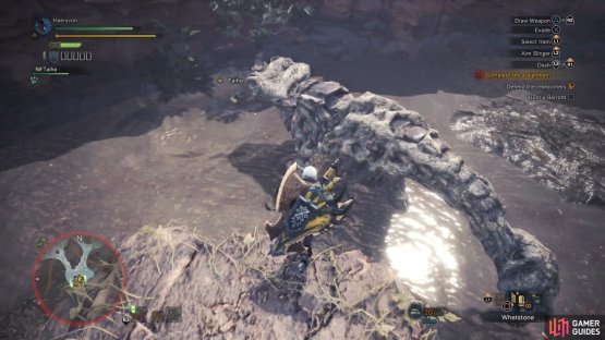 Its lair happens to have pillars you can climb on - and jump off