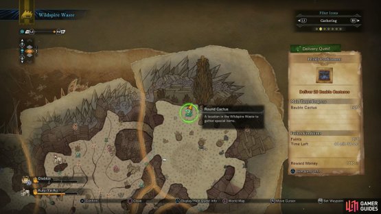 You can filter items that appear on your map, and mark your objectives