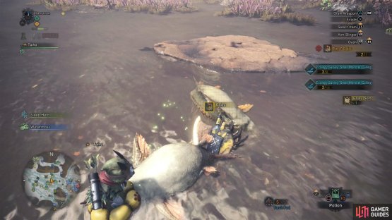 Be sure to loot the fish for materials!