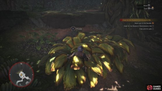 Hide in some foliage to elude them