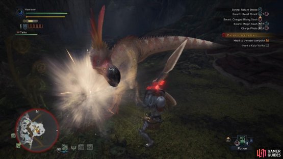 When it&rsquo;s holding a boulder, it can use the rock to deflect frontal attacks