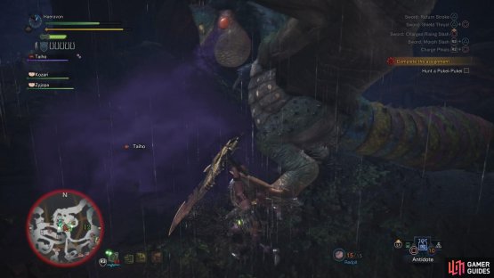 The Pukei-Pukei&rsquo;s most annoying attacks involve poison, including a poison gas breath attack