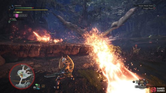Along with bites and annoying &ldquo;charge&rdquo; attacks, the Rathian can spit fireballs with tremendous force, sometimes in volleys of three