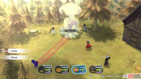 Positioning is key in battles, especially against bosses
