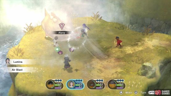 Alpsy will use Breathe In quite often to reposition your characters