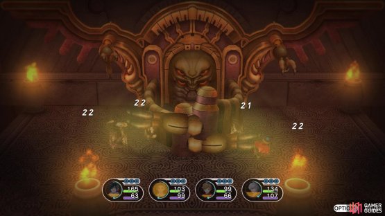 Demon Gate will use Side Claw to set characters for its Laser attack