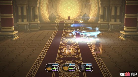 The mysterious man uses elemental attacks