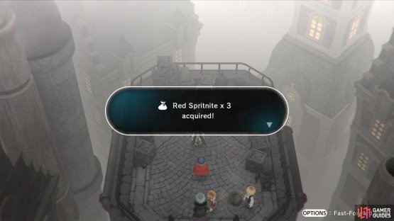 leading to a chest with Red Spritnite, a material you will be able to use to upgrade equipment