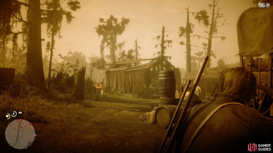 use Dead Eye from a distance to keep safe and score headshots.